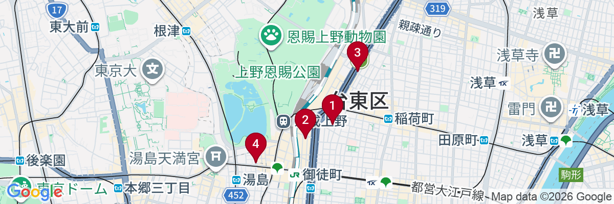 ５人部屋 上野周辺で５名１室利用できる格安ホテル