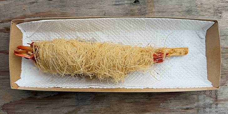 新兵衛屋のエビのパリパリ天