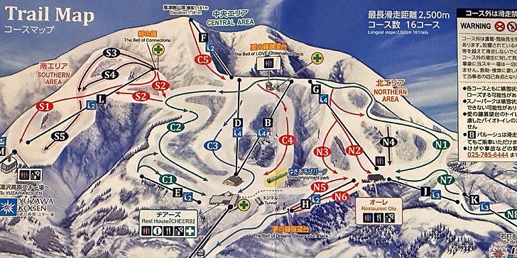 ガーラ湯沢ゲレンデマップ