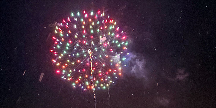 上越国際スキー場花火1