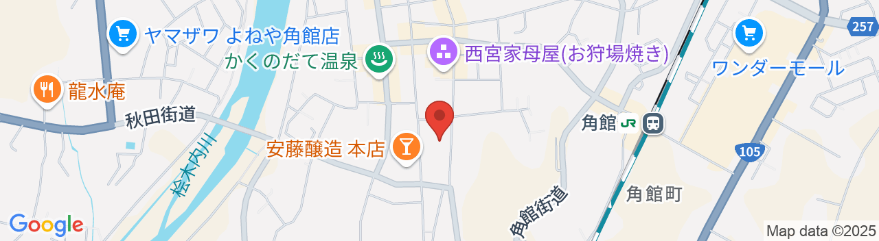 田町武家屋敷ホテルの地図