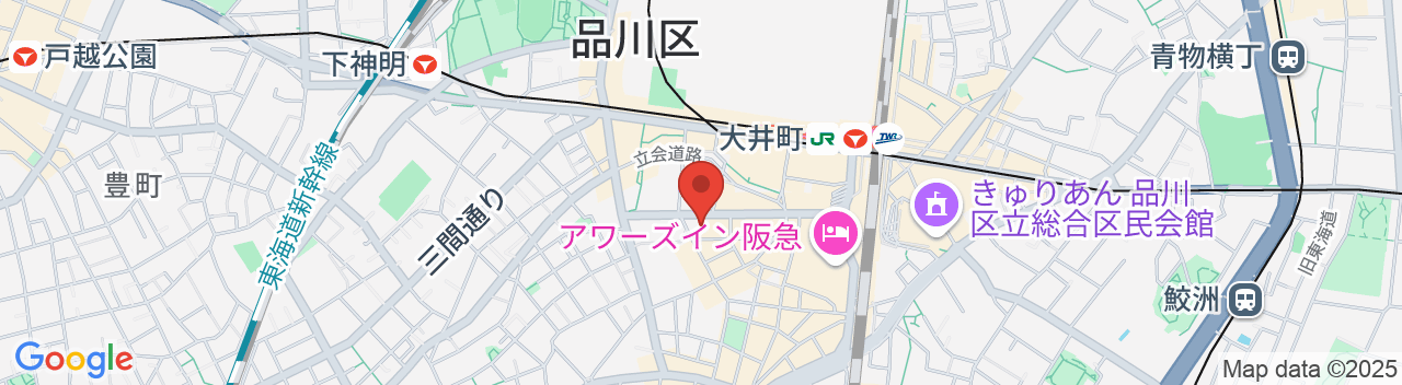 東横INN品川大井町の地図