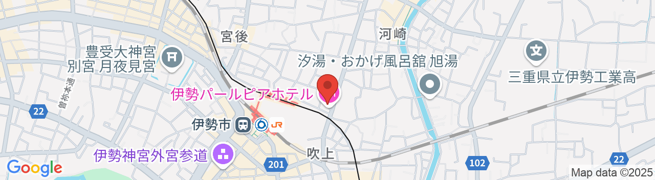 伊勢パールピアホテルの地図