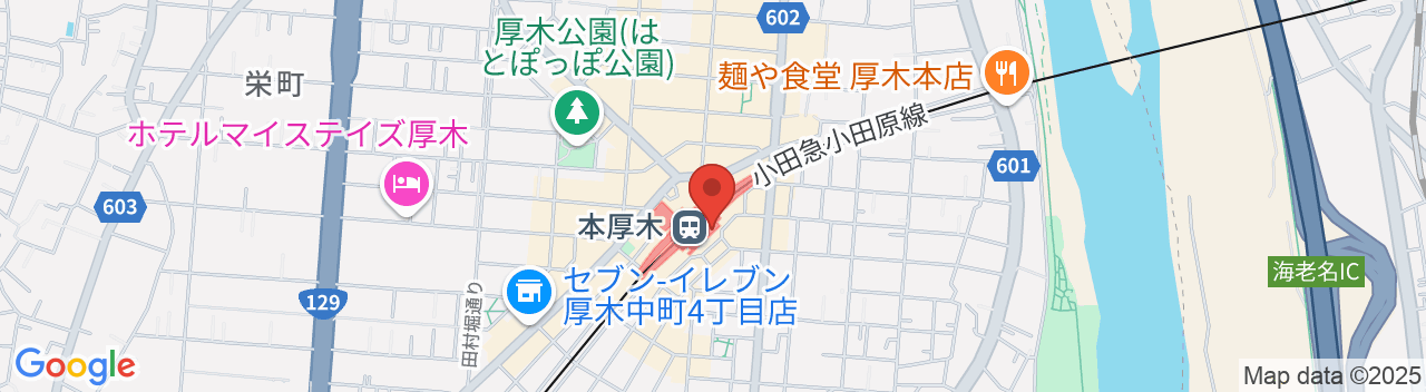 小田急ステーションホテル 本厚木の地図