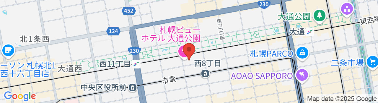 札幌ビューホテル大通公園の地図
