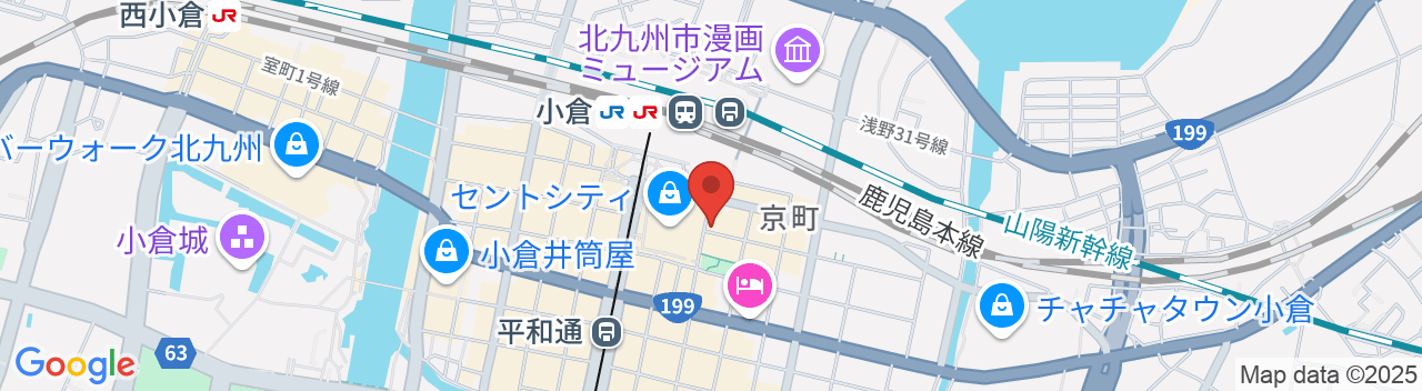 ホテルリリーフ 小倉駅前の地図