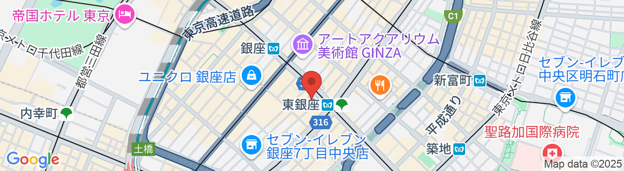 ミレニアム三井ガーデンホテル東京の地図
