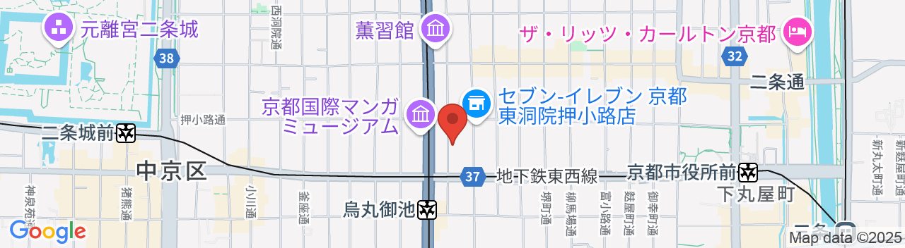 静鉄ホテルプレジオ京都烏丸御池の地図
