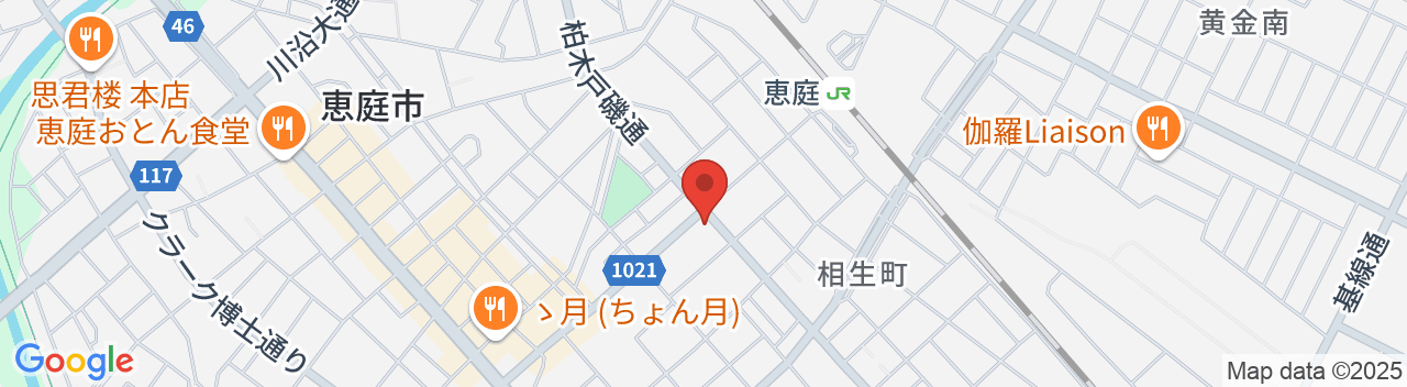 ピエス恵庭の地図