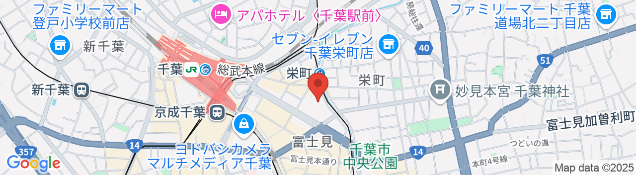 ザ・コージーホテル千葉の地図