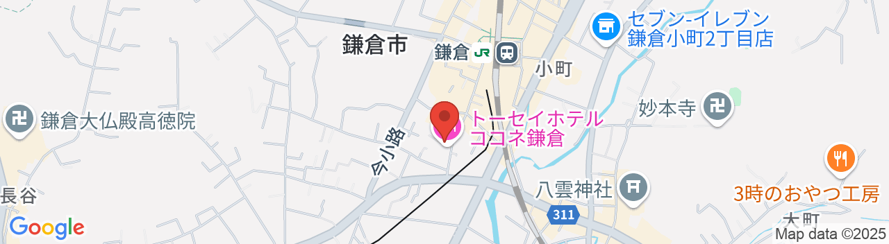 トーセイホテルココネ鎌倉の地図