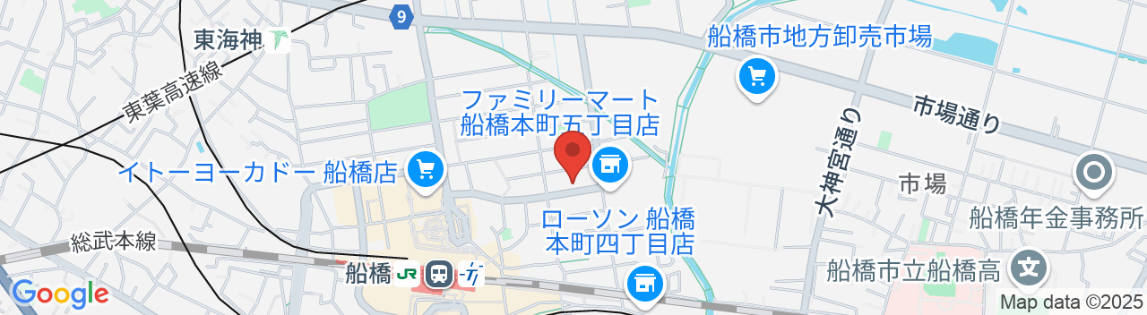 サンホテル船橋の地図