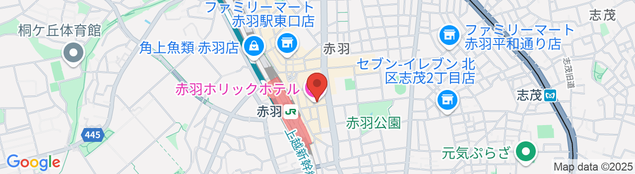 赤羽ホリックホテルの地図