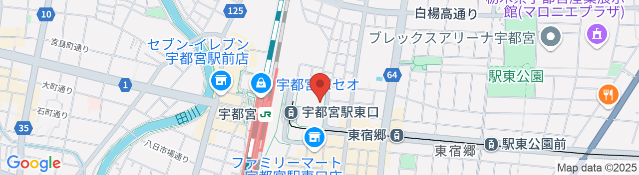 CANDEO HOTELS（カンデオホテルズ）宇都宮の地図