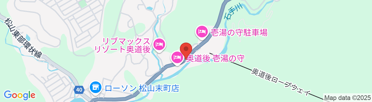 奥道後 壱湯の守（いちゆのもり）の地図