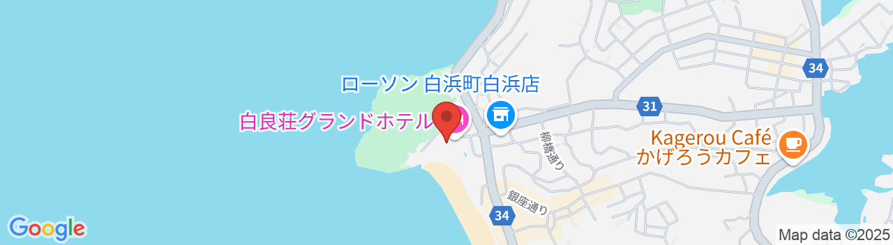 白浜温泉 白良荘グランドホテルの地図