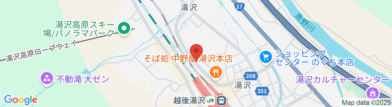越後湯沢 ホテルニューモンドの地図