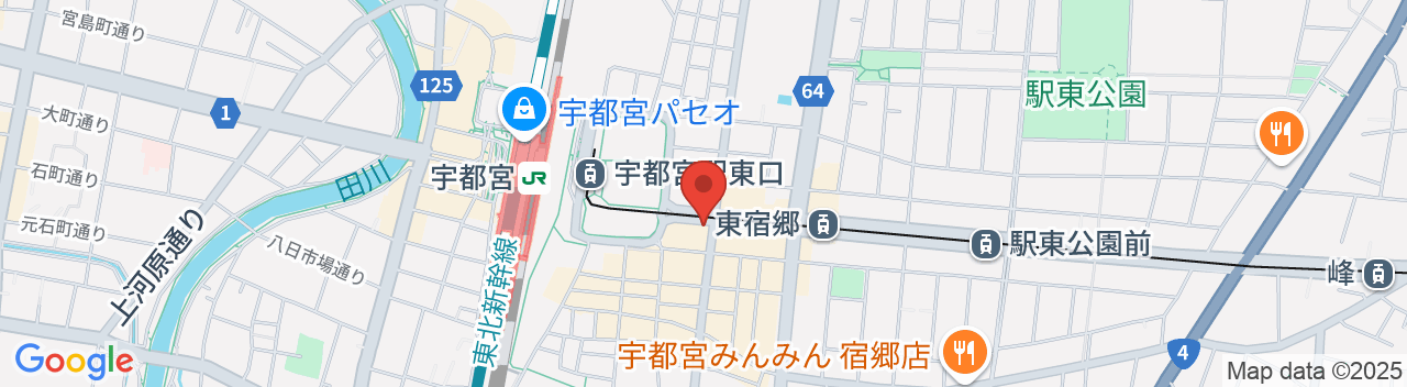 アパホテル〈宇都宮駅前〉の地図