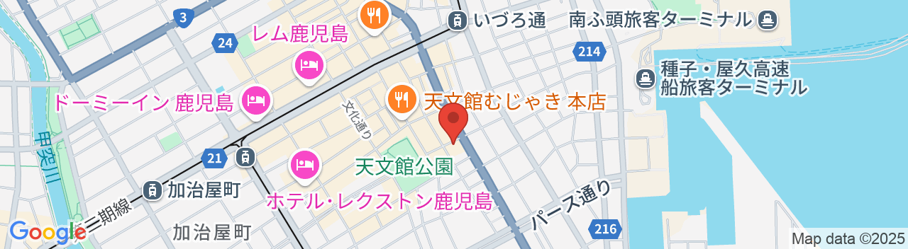 ビジネスホテル 天文館の地図
