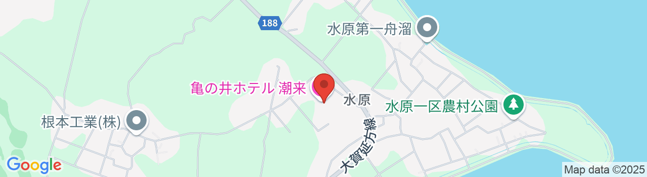 亀の井ホテル 潮来の地図