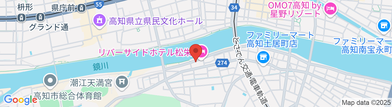 リバーサイドホテル松栄の地図