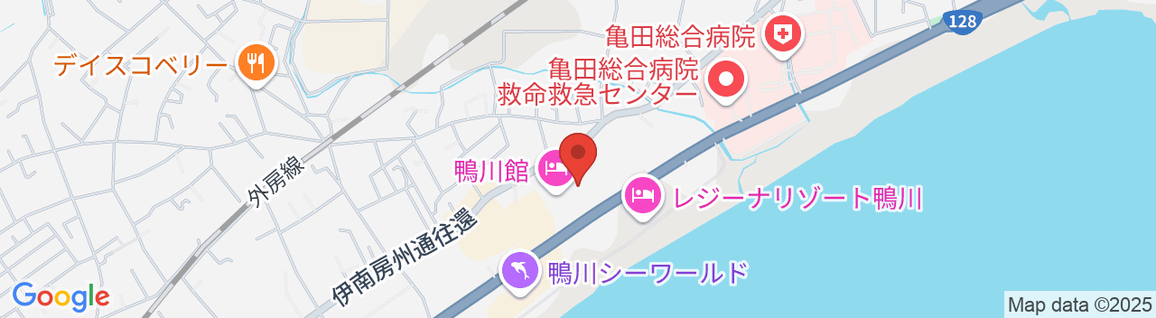 鴨川館の地図
