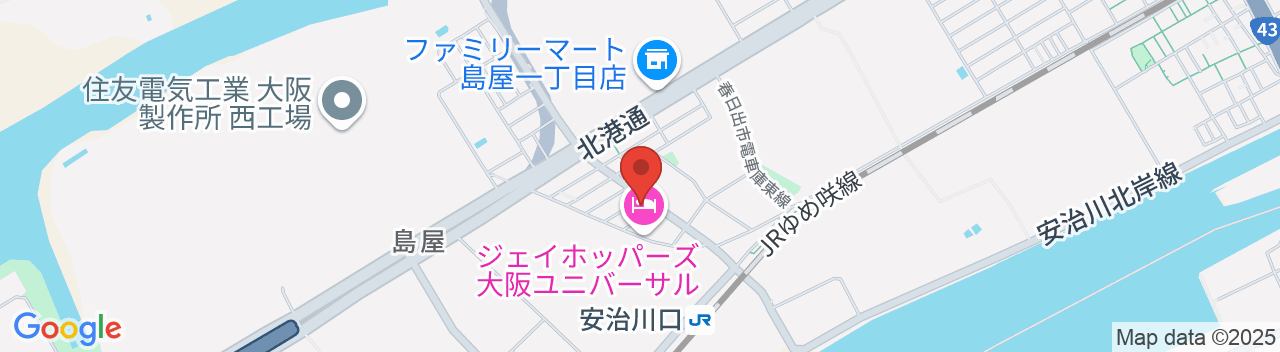 シンプルハートホテル大阪の地図