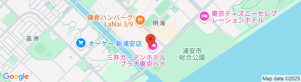 三井ガーデンホテル プラナ東京ベイの地図