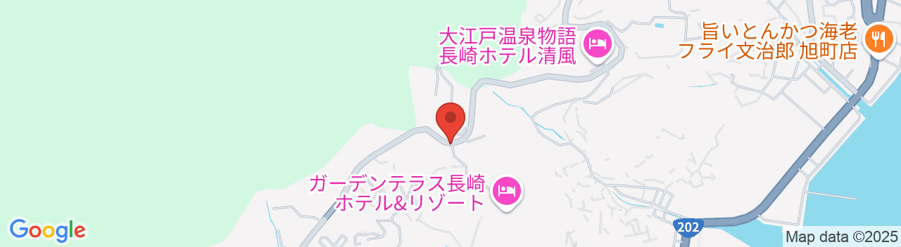ガーデンテラス長崎ホテル＆リゾートの地図