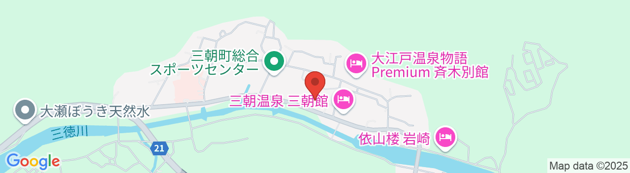 三朝温泉 渓泉閣の地図