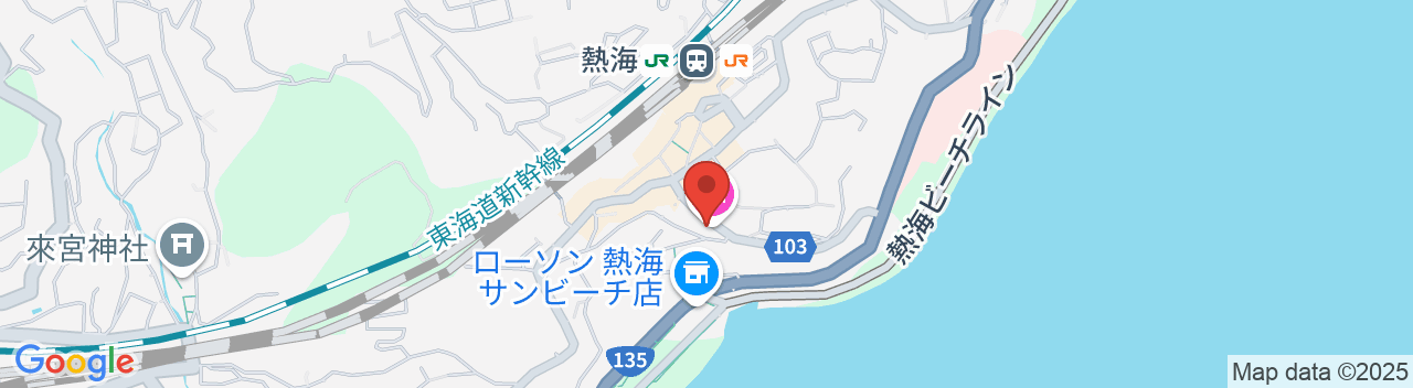 熱海温泉 月の栖 熱海聚楽ホテルの地図